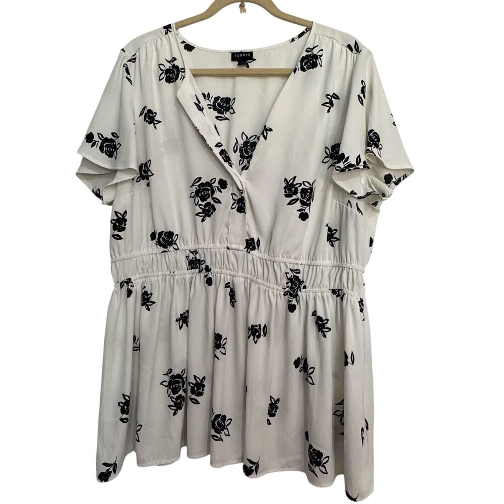Torrid Floral Print Gerogette Blouse Sixe 2X